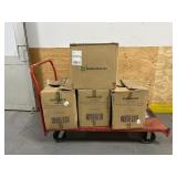 Restpresso Kraft Paper Altalena Drink Carrier - Fits 6 Cups - 11 3/4" x 7 3/4" x 9 1/2" - 100 count box (lot of 4 boxes)