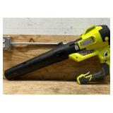 RYOBI 40V 120 MPH 450 CFM Cordless Battery Variable-Speed Jet-Fan Leaf Blower RY404012VNM Tool-Only