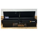 *Northern Tool + Equipment Side-Mount Truck Toolbox, 48in. x 11.5in. x 11in., Aluminum, Textured Matte Black, Pull Handle Latch #48632 Msrp $369.99 see description