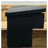 *Northern Tool + Equipment Side-Mount Truck Toolbox, 48in. x 11.5in. x 11in., Aluminum, Textured Matte Black, Pull Handle Latch #48632 Msrp $369.99 see description