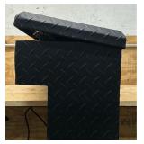 *Northern Tool + Equipment Side-Mount Truck Toolbox, 48in. x 11.5in. x 11in., Aluminum, Textured Matte Black, Pull Handle Latch #48632 Msrp $369.99 see description