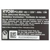 RYOBI PCL850 Mist Cannon Fan tool onlysee description