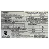 *Heatstar High Intensity Infrared Heater Model HS8060 PPLP Msrp $742.24 see description