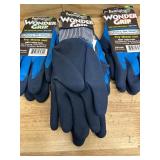 Bellingham Wonder Grip Female Dipped Gloves Black/Blue M (lot of 4)