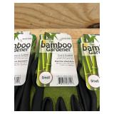Bellingham Bamboo Gardener Unisex Palm-dipped Gardening Gloves Green Small (lot of 5)