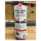 *5 ft. x 6 ft. Gray PVC Shower Pan Liner Roll (lot of 2)