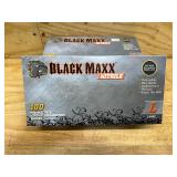DASH Black Maxx Nitrile Disposable Exam Grade Disposable Gloves, Black, 5 mil, 100/Box, Large (lot of 2)