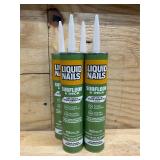 Liquid Nails Subfloor & Deck Acrylic Latex Construction Adhesive 10 oz (lot of 4)