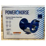 Powerhorse Pressure Washer Manual Hose Reel, Fits 100ft. x 3/8in. Hose #6668159 Msrp $79.99 see description