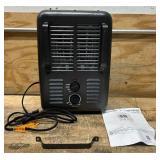 LifeSmart 1500 Watt Milkhouse Utility Heater, Forced Air, 5100 BTU/hour, Heating Capability 300 ft , Model# HT1912 #6495243 Msrp $34.99 see description