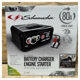 Schumacher Battery Charger/Trickle Charger/Desulfator/Booster/Engine Starter, 12 Volt, 80/20/2 Amp, Model# SC1306 #62071 Msrp $124.99 see description