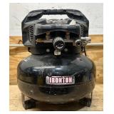 Ironton Oil-Free Pancake Compressor, 1.5 HP, 6 Gallons, 2.6/3.6 CFM #115067 Msrp $149.99