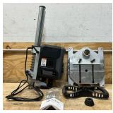 Klutch Electric Drill Press with Digital Display + Laser Guide, Variable Speed, 1 HP, 120 Volts #5793505 Msrp $199.99 see description