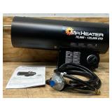 Mr. Heater MH125FAV 125,000-BTU Forced-Air Propane Heater, Black Msrp $209.99 see description