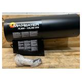Mr. Heater MH125FAV 125,000-BTU Forced-Air Propane Heater, Black Msrp $209.99 see description