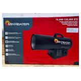 Mr. Heater MH125FAV 125,000-BTU Forced-Air Propane Heater, Black Msrp $209.99 see description