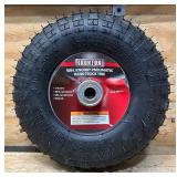Ironton 10in. Knobby Pneumatic Tire, 4.10/3.50-4, 1 Bolt Hole #5569319