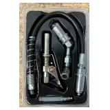 Strongway 4-Pc. Grease Gun Coupler Kit with 12in. Flexible Hose #6167338 Msrp $26.99 see description