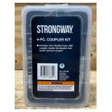 Strongway 4-Pc. Grease Gun Coupler Kit with 12in. Flexible Hose #6167338 Msrp $26.99 see description