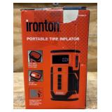 Ironton Portable Air Inflator with Power Bank, 0.7 CFM, 120 PSI Max., 12V DC #6108531 Msrp $39.99 see description