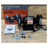 Ironton Benchtop Grinder with 6in. Wheel, 2.1 Amps, 1/2 HP, 3560 RPM Max. Speed #4975075 Msrp $52.99