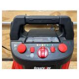 GreatWay Jump Starter with Air Compressor and LED Light, 12 Volts, 900 Peak Amps, Model# GM038C #107527 Msrp $129.99 see description