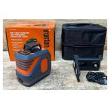 Ironton 50ft. Self-Leveling 360  Horizontal Cross Line Laser Level #5724500 Msrp $119.99