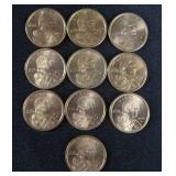 10- 2000 P SAKAKAWEA 1$ COINS