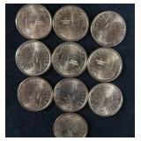 10- 2000 P SAKAKAWEA 1$ COINS