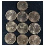 10- 2000 P SAKAKAWEA 1$ COINS