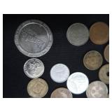 WORLD COINS AND TOKENS