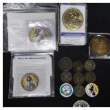 LARGE LOT COINS AND TOKENS