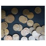 WHEAT PENNYS LOT OF 100 COUNT