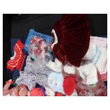 PLASTIC ROLLING 3 DRAWER SHELF FULL OFVINTAGE  DOLLS AND DOLL  CLOTHES