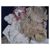 LARGE LOT OF 35 PIECES OF HARDANGER EMBROIDERY