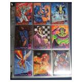 3 RING BINDER FILLED WITH X-MEN SUPERHERO CARDS