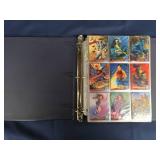 3 RING BINDER FILLED WITH X-MEN SUPERHERO CARDS