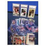 MICHAEL JORDAN CARDS LOT WITH SOME PSA GRADED CARDS