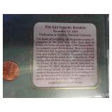 ABE LINCOLN ENCASED COINS