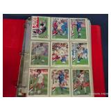 3 RING BINDER FILLED WITH SOCCER CARDS