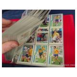 3 RING BINDER FILLED WITH SOCCER CARDS