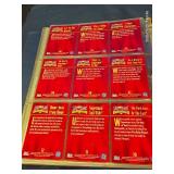 DC CARDS, IN 3 RING BINDER