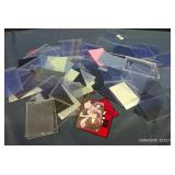 HUGE ASSORTMENT OF PLASTIC SHEETHS FOR CARDS