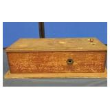 ANTIQUE WOODEN TELEPHONE CASE