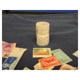 2 ROLLS OF FOREVER STAMPS AND COLLECTABLE STAMPS