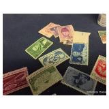 2 ROLLS OF FOREVER STAMPS AND COLLECTABLE STAMPS