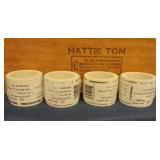 VINTAGE HATTIE TOM CIGAR BOX, 4 ROLLS OF FOREVER STAMPS, INDIAN POST CARD, AND WHEAT PENNIES