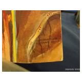 VINTAGE HATTIE TOM CIGAR BOX, 4 ROLLS OF FOREVER STAMPS, INDIAN POST CARD, AND WHEAT PENNIES