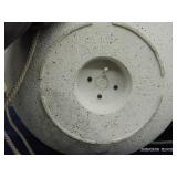 VINTAGE CLUB ALLUMINIUM HAMMERCRAFT DUTCH OVEN, FLOWER POTS, AND ASSORTMENT OF BOOKS