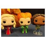 TEDDY BEAR AND 6 FUNKO POP VINYL FIGURES